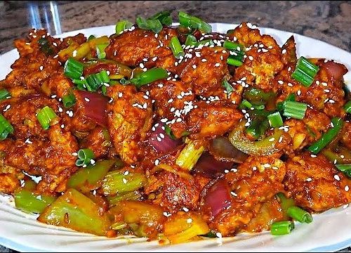 Bone chicken chilli