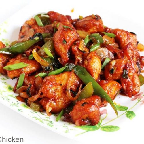 Bone chicken chilli