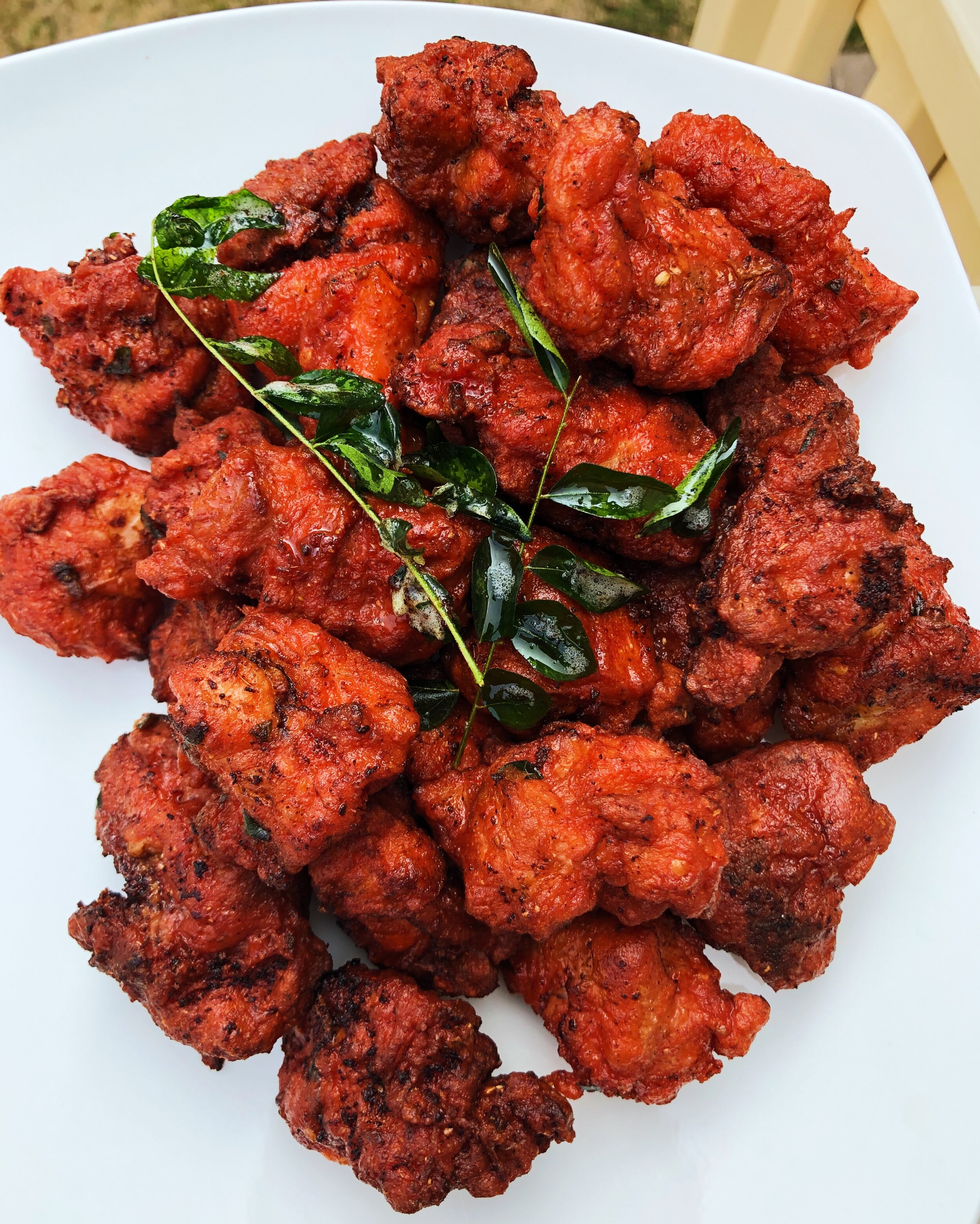 Bone chicken pakoda